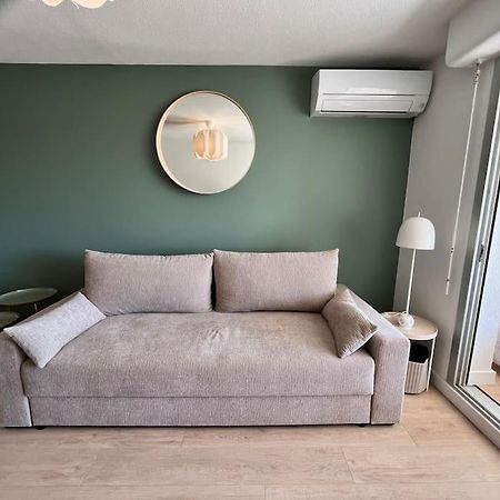 Studio Vue Mer Avec Piscine Et Terrain De Tennis Sausset-les-Pins Bagian luar foto